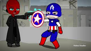 Captain America vs red skull