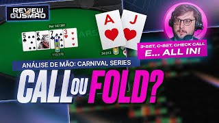 ANÁLISE DE MÃO: Carnival Series 12 -H $530 [5-max Turbo Progressive KO] $100k GTD l Review do Gusmão