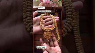 New Trending Temple Gold Necklace designs/latest gold Haram Design 2025  models #shorts#haram#gold