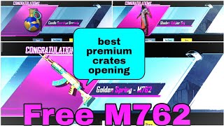 premium crates opening || luck for  M762 pubg mobile😍Redmi note 8 pro