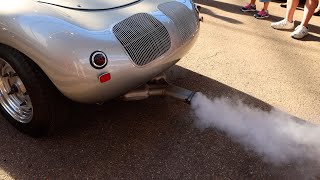 1959 Porsche 718 RSK Center Seat Cold Start, Revs, Idle