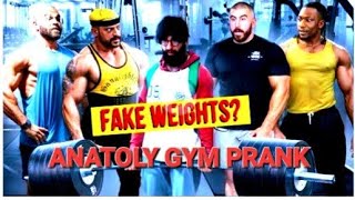 Anatoly Gym Prank Elite Powerlifter with FAKE WEIGHT