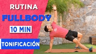 Rutina fullbody para tonificar y aumentar masa muscular | 10 min