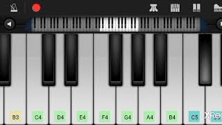 Doereamon title song on mobile piano slowly and in parts