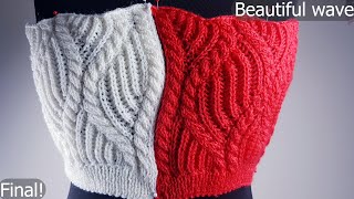 Series of Easy Knitting Pattern With Subtitles! 2 Colors, Cool View! Part 7!