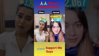 Jannat Zubair VS Gima Aish || New Instagram Reels || #shorts #youtubeshorts #ytshorts