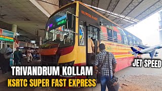 🔴 KSRTC TRIVANDRUM KOLLAM  😍 VERA LEVEL SPEED 🔥