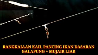 RANGKAIAAN KAIL T PANCING UNTUK MAIN DASAR l IKAN MAS GALAPUNG BLOWER BESAR ATAU NILA LIAR #073