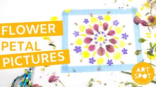 Easy Art for Kids: Flower Petal Pictures