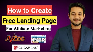 How to Create a landing page for Affiliate marketing Free with GroovePages for ClickBank Products.