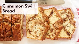 Easy Cinnamon Swirl Quick Bread