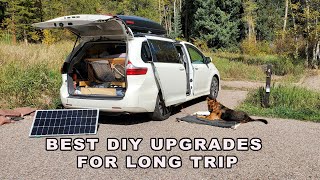 Practical Minivan Camper - Most important Upgrades