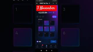 3 November onus tap tap daily code