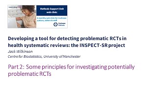 Part 2: Some principles for investigating potentially problematic RCTs