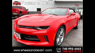 2018 Chevy Camaro RS Convertible with a 3.6L V6 Engine