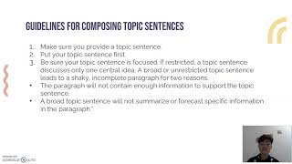 TOPIC 7 TOPIC SENTENCE // MUHAMMAD HABIB FEBRIAN