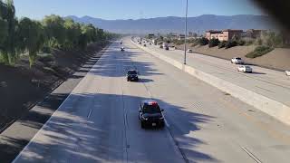 Funeral procession for Riverside County Sheriff's Deputy Calhoun who was killed in the line of duty