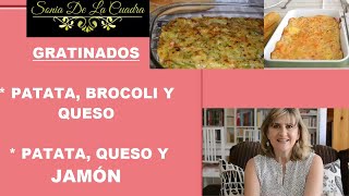 ✅ GRATINADOS de PATATA (con brócoli, queso y jamón) - **FACIL **y ¡GUSTAN A TODOS!