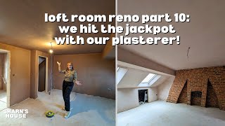 How we got our loft room plastered SO fast | Sharn's House