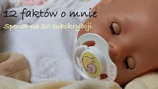 12 faktów o mnie- Special na 20 subskrypcji!