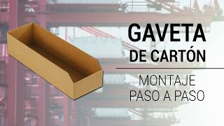 GAVETA DE CARTÓN O BAC DE CARTÓN DE 400X130X100 mm.