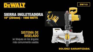 Sierra Ingleteadora 10" (254MM) 1600 WATTS DEWALT DW713