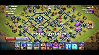 How to destroy TH 13 BASE with WITCHES and ICE GOLEMS + ZapQuake (SOLID 3 STARS)