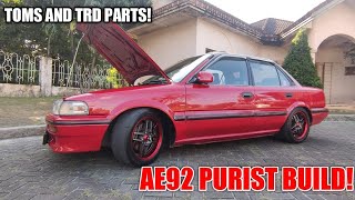 AE92 PURIST BUILD! ALL THE WAY TRD AND TOMS PARTS!