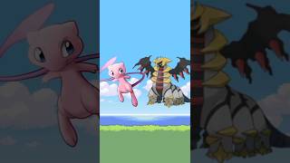 Mew VS Giratina & all legendary and mythical pokemon #shorts #youtubeshorts