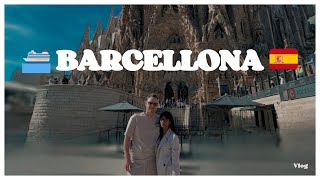 BARCELLONA 🇪🇸🛳️ IN MEZZA GIORNATA| LA RAMBLA, LA SAGEADA FAMILIA, LA CATALUÑA 🇪🇸