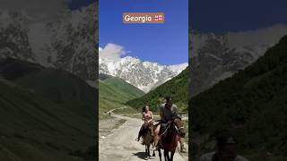 #georgia #mestia #sikhara 🇬🇪#horse #horseriding #glacier #tiblisi #batumi