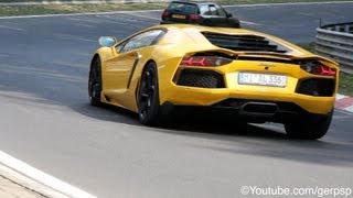 Lamborghini Aventador and 458 Italia at  the Nordschleife!