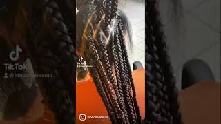 Knotless Box Braids on Natural Hair | Protective Hairstyle