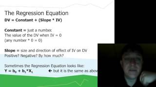 Basics of the Multiple Regression Equation