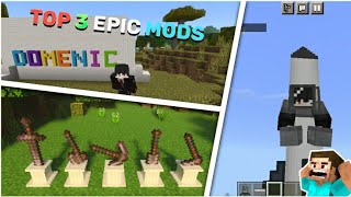 Top 3 Epic Most Addon for Minecraft pe ! Most Epic Mods in MCPE