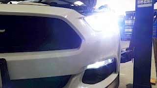 2016 Mustang GT:  6000K HID Headlight Upgrade