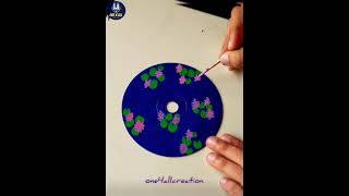 CD Painting | Part-19 | Art And Craft |  DIY | Lifehacks | Home Decor #one4allcreation #Shorts