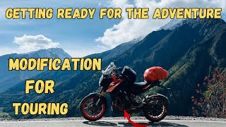 Getting ready duke 125 before thrilling trip || modifications in duke 125 must for touring