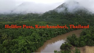 344. Amazing drone footage of the famous Hellfire Pass, Kanchanaburi, Thailand.