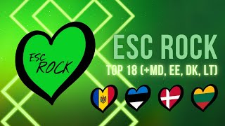 Eurovision 2024 Rankings | My TOP 18 | ESC Rock | + Moldova, Estonia, Denmark, Lithuania