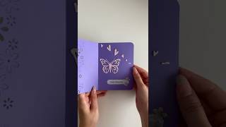 DIY Mother’s Day card 💜🦋#paperwrldshop #paperwrld #mothersday #mothersdaycard #diycardmaking