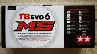 Tamiya TB EVO 6 MS unboxing (#84427)