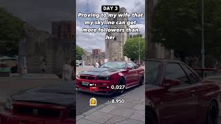 Day 3: My Wife’s Subscribers Are Pulling Ahead!  My Skyline GTR’s falling behind... Comment support!