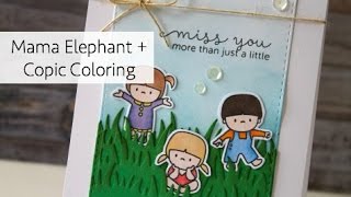 Mama Elephant Miss You Card