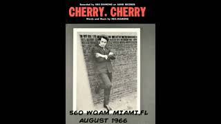 Neil Diamond's 1966 Miami Radio Station ID,"Cherry Cherry" DJ Pick #neildiamond #radio #1966 #miami