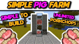 EASIEST Automatic AFK Pig Farm Tutorial (Java & Bedrock) - Minecraft 1.20