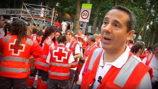 NAVARRA DIRECTO CON LA CRUZ ROJA EN EL ENCIERRO