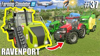 From GRASS to SILAGE with CLAAS COUGAR and KRONE ULTIMA | Ravenport #37 | Farming Simulator 22