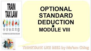 OPTIONAL STANDARD DEDUCTION @THINKTANKLIKEBEES