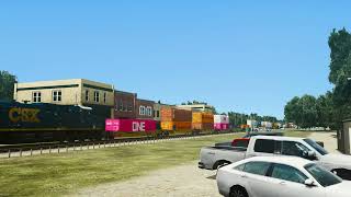 Run 8 V3: CSXT 7201 Leads I032-23 Through Folkston, GA With a Great K5LAR24